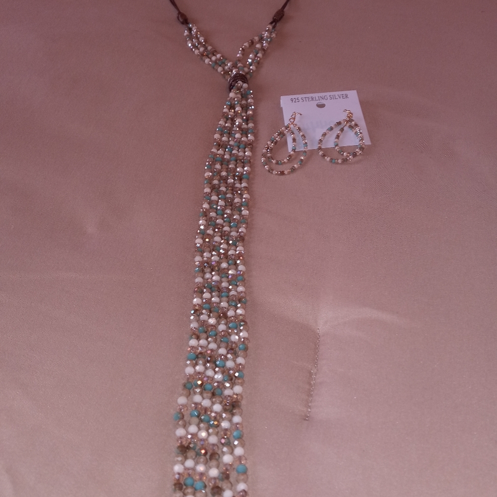 Necklace and earrings